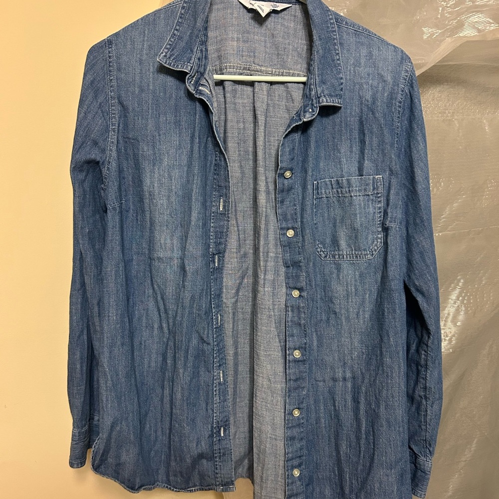 Old Navy Light Blue Denim Shirt